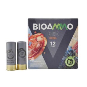 Bioammo Rex Steel 12/70 7/24gram 25stk Flugtskydningspatron