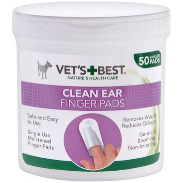 Vets Best Clean Ear Round Pads 50stk Til repleje