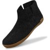 Glerups Boot Hjemmesko Med Gummisål Charcoal