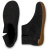 Glerups Boot Hjemmesko Med Gummisål Charcoal