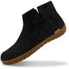 Glerups Boot Hjemmesko Med Gummisål Charcoal