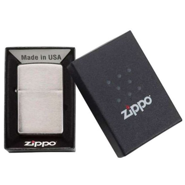 Zippo Brushed Chrome Lighter