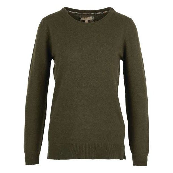 Barbour Pendle Crew knit Lady Sweater Olive