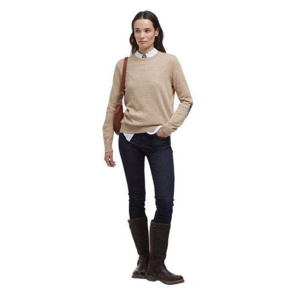 Barbour Lavender Knitted Jumper Putty