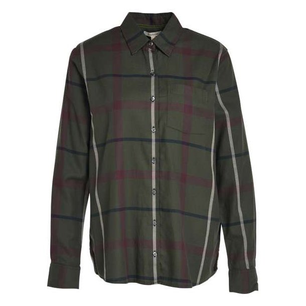 Barbour Oxer Check Shirt Lady LS Olive