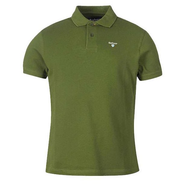 Barbour Sports Polo Rifle Green