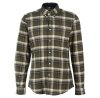 Barbour Shieldton Tailored Shirt LS Olive/Forest Mist