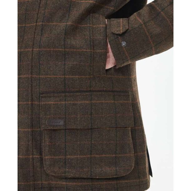 Barbour Beaconsfield Wool Jacket Burnhill Brown Check