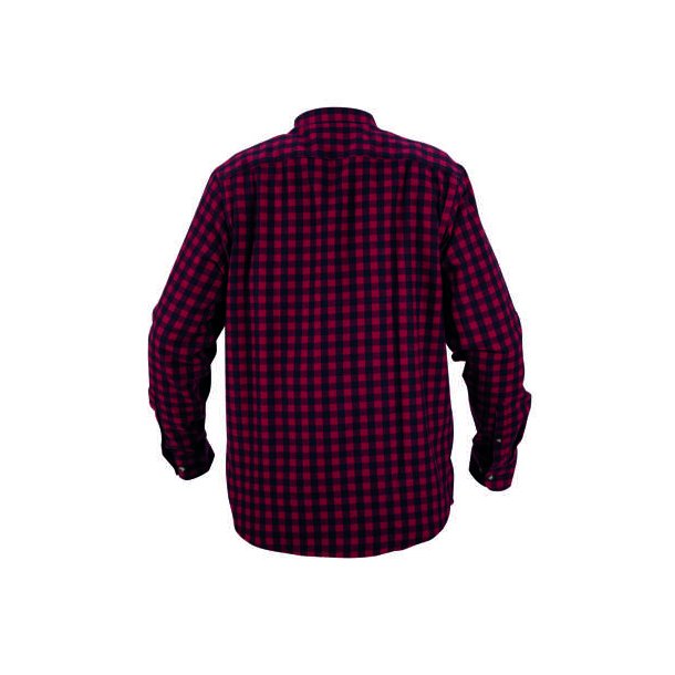 Nordhunt Sermen Flannel Skjorte Bordeaux/Navy