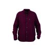 Nordhunt Sermen Flannel Skjorte Bordeaux/Navy