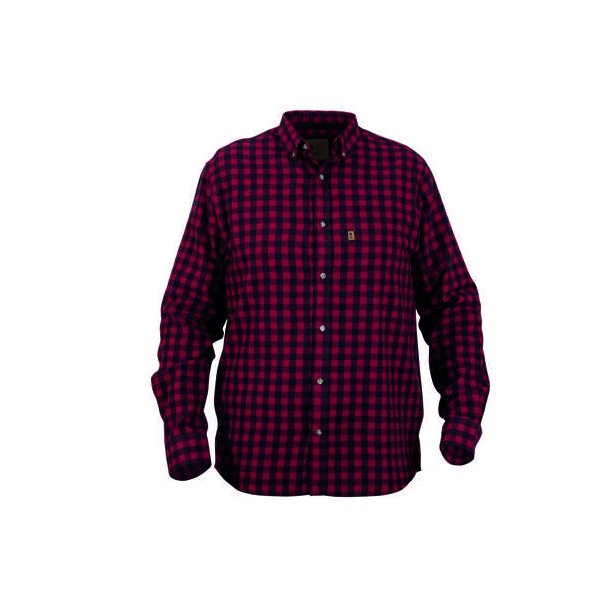 Nordhunt Sermen Flannel Skjorte Bordeaux/Navy