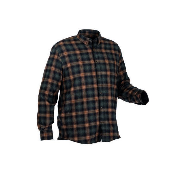 Nordhunt Saito Flannel Shirt Dark Grey / Sand