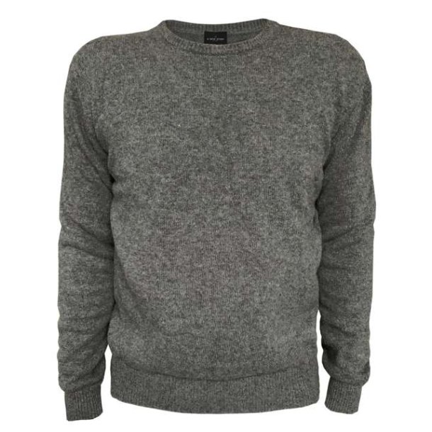 A New Story Oak O-Neck Sweater Dark Grey