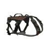 Non-Stop Dogwear Rock Harness Long Hundesele Sort/Orange Str XL