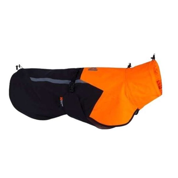 NonStop Dogwear Fjord Raincoat 2.0 Black/Orange Str. 70