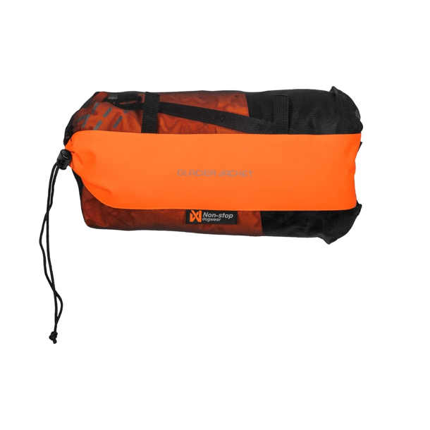 Non-Stop Dogwear Glacier Dog Jacket 2.0 Hundevest, Black/Orange str. 33