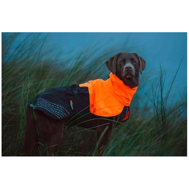 NonStop Dogwear Fjord Raincoat 2.0 Black/Orange Str. 55
