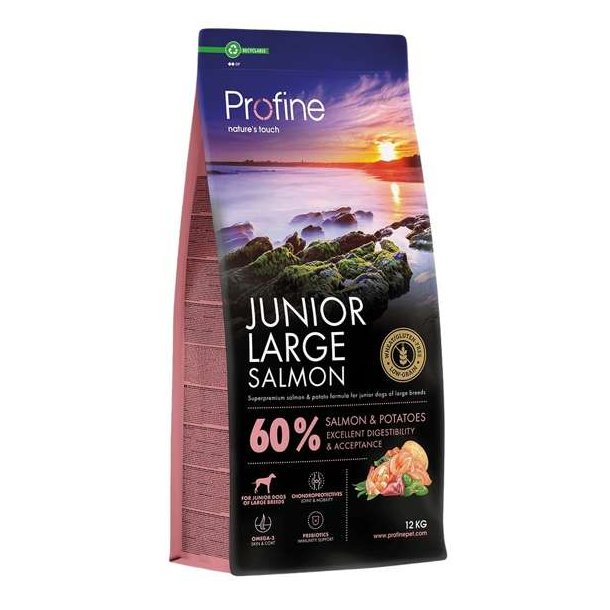Profine Junior Large Salmon Hundefoder 12kg