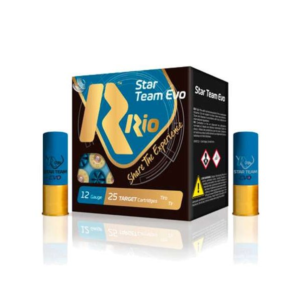 Rio BLY Star Team Evo 12/70 Str 7,5 24 gram 25 stk Flugtskydningspatron