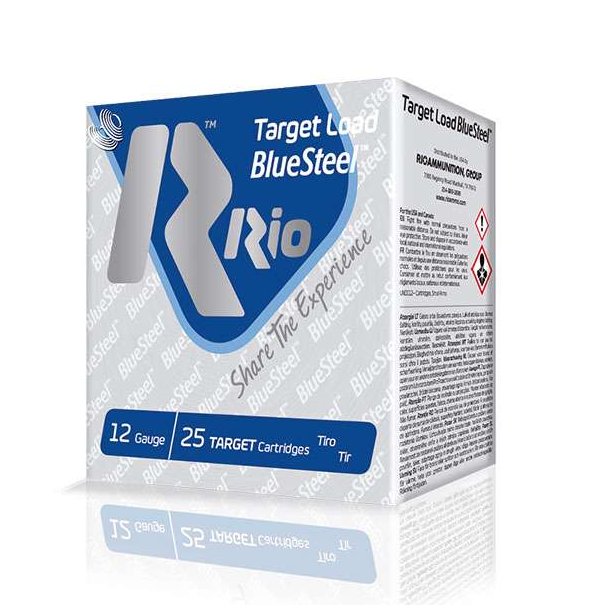 Rio T-10 Bluesteel 12/70 Str 7/24gram 25 stk Flugtskydningspatron