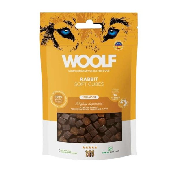 Woolf Soft Cubes Rabbit 100g