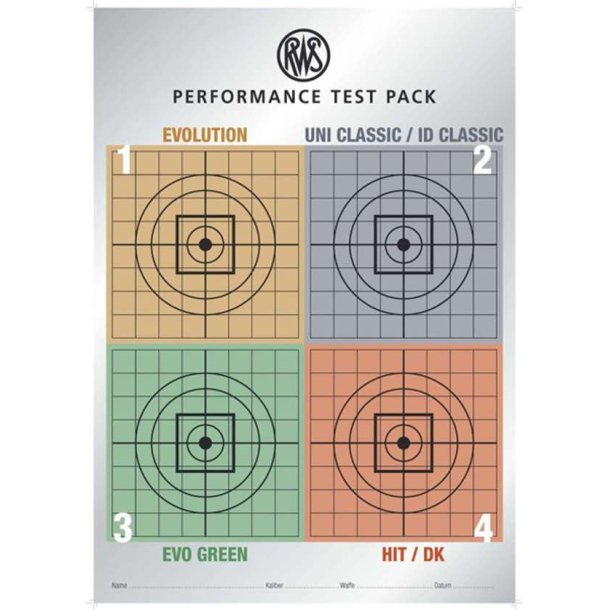 RWS 308Win Testpakke 4x5 patroner Hit,Eve,Green,Uni
