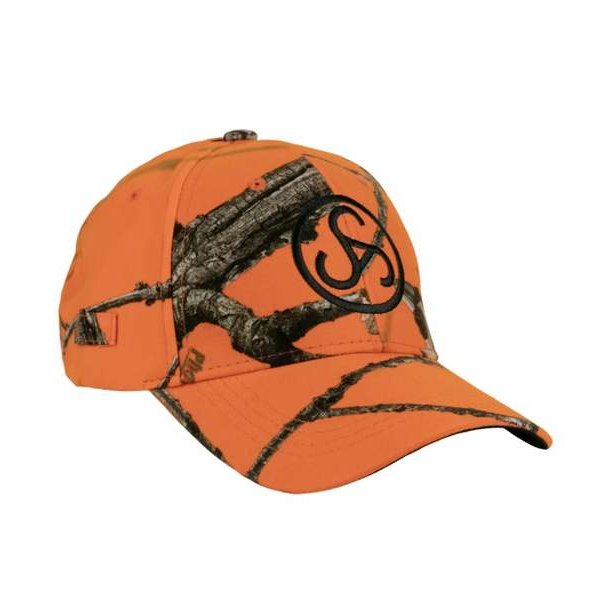 Sauer Camo Cap Blaze Orange Leaf Camo
