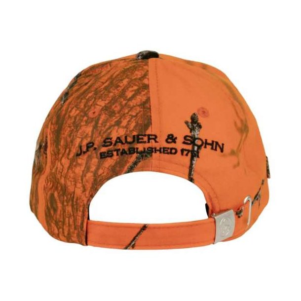 Sauer Camo Cap Blaze Orange Leaf Camo