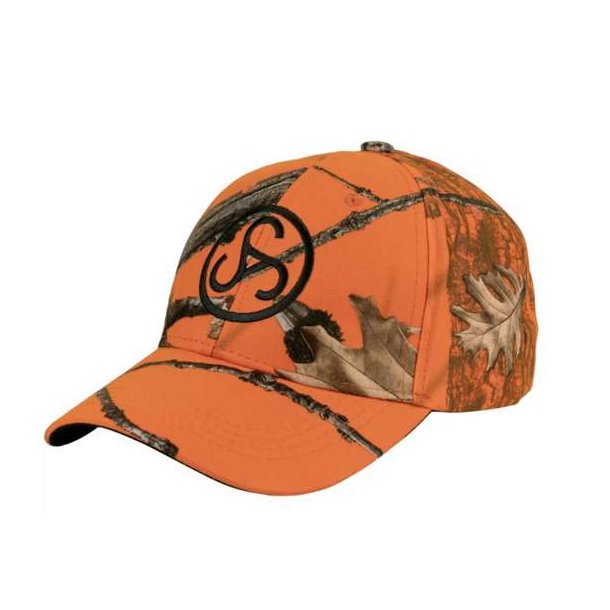 Sauer Camo Cap Blaze Orange Leaf Camo