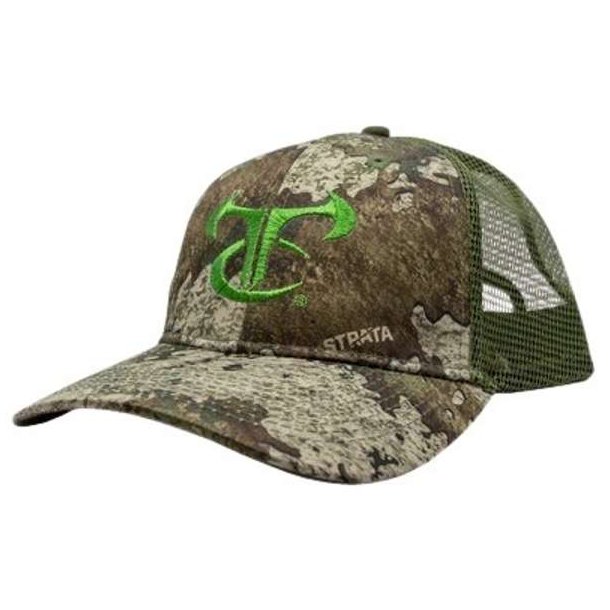 TrueTimber Logo Mesh Back Cap Strata Green Logo