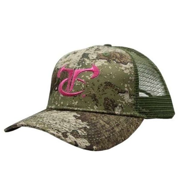 TrueTimber Logo Mesh Back Cap Strata Rose Logo