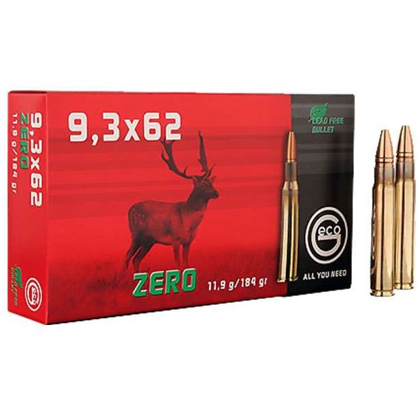 Geco Zero 93x62 119g184gr 20 Stk Blyfri Riffelpatron Riffelammunition Jagt Huntinglifedk 3070