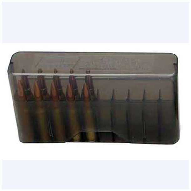 MTM Rifle Case Medium .22-250 20stk Smoke