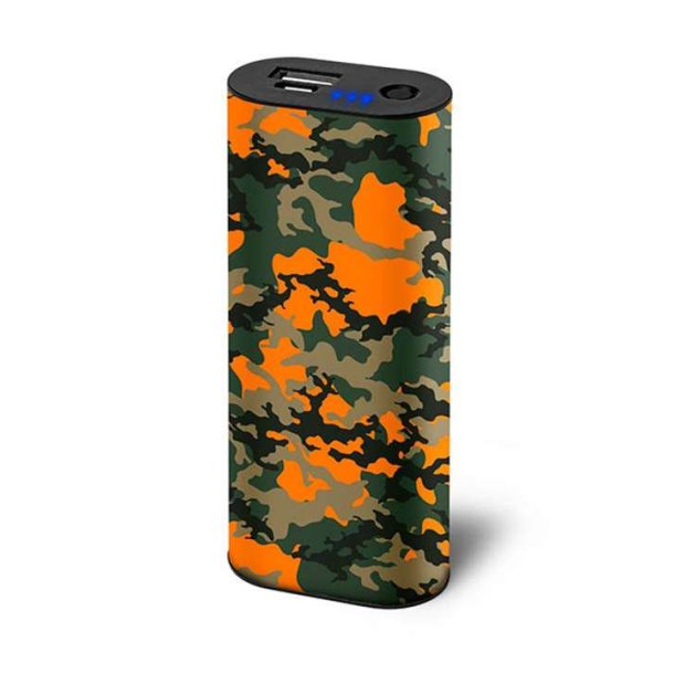 Nordic Heat Håndvarmer m/Indbygget Powerbank 5000mAh - Orange Camo