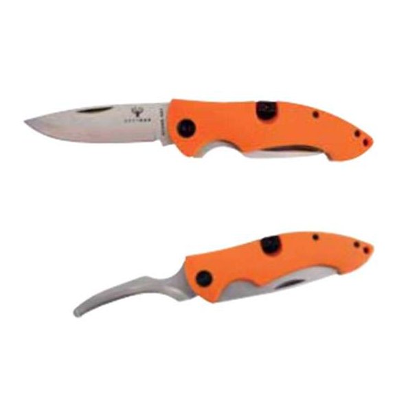 Foldekniv Orange 8cm m/Skede - Jagtknive - www.huntinglife.dk